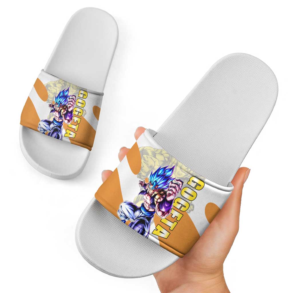 Gogeta Fusion Warrior Slide Sandals Energetic Anime Combat Style