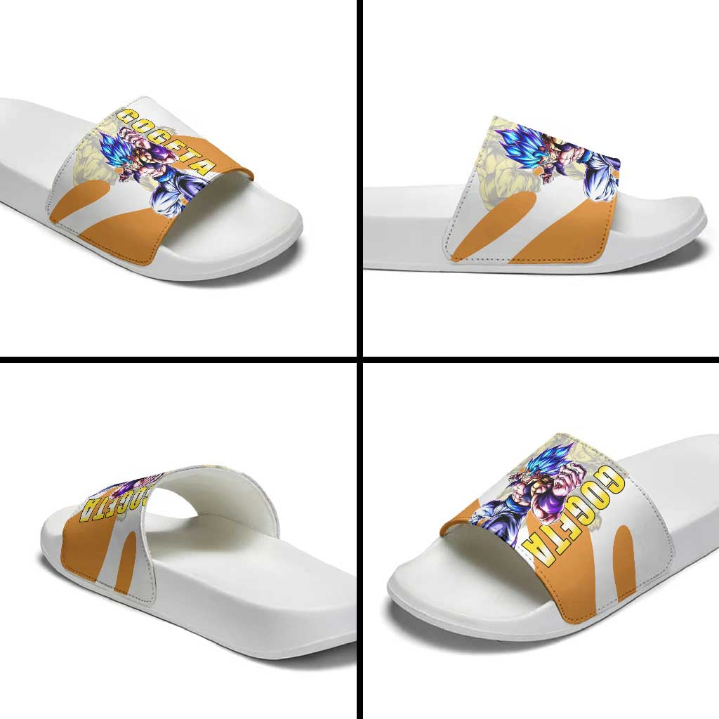 Gogeta Fusion Warrior Slide Sandals Energetic Anime Combat Style