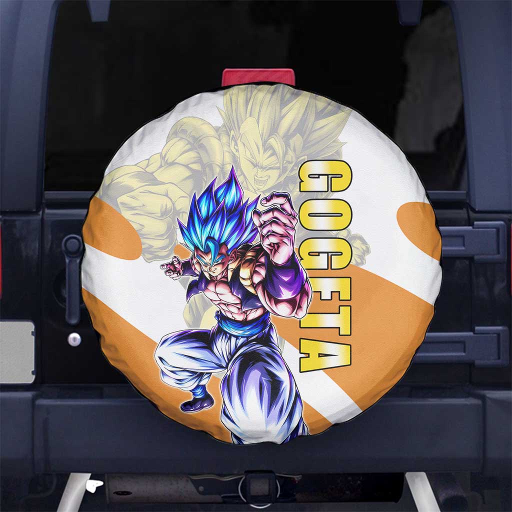 Gogeta Fusion Warrior Spare Tire Cover Energetic Anime Combat Style