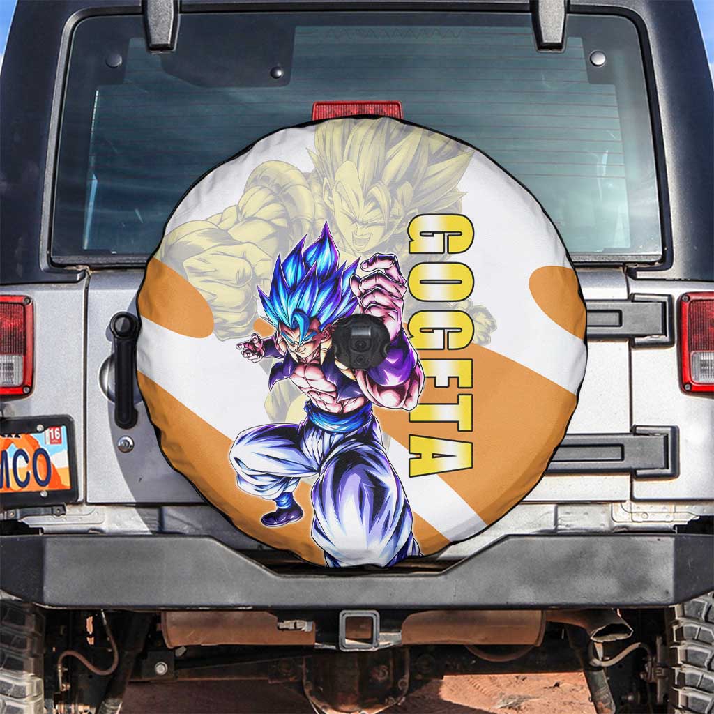Gogeta Fusion Warrior Spare Tire Cover Energetic Anime Combat Style