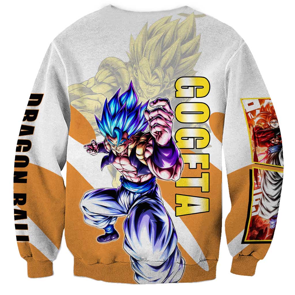Gogeta Fusion Warrior Sweatshirt Energetic Anime Combat Style