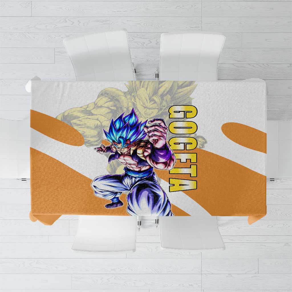 Gogeta Fusion Warrior Tablecloth Energetic Anime Combat Style