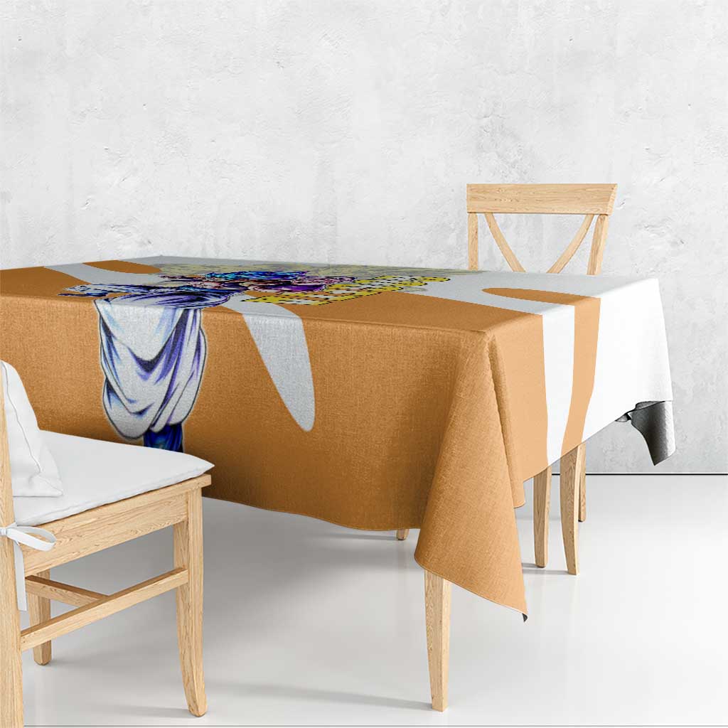 Gogeta Fusion Warrior Tablecloth Energetic Anime Combat Style