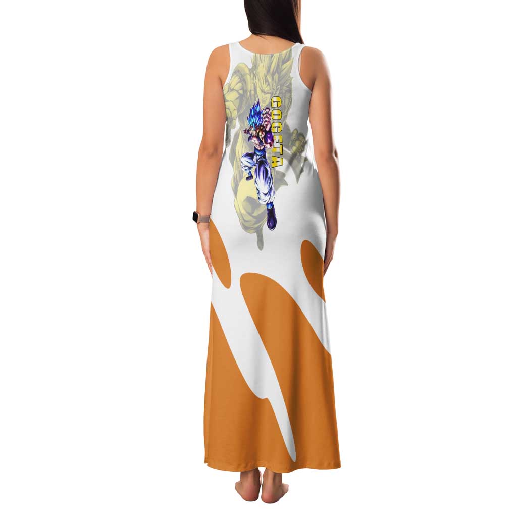 Gogeta Fusion Warrior Tank Maxi Dress Energetic Anime Combat Style