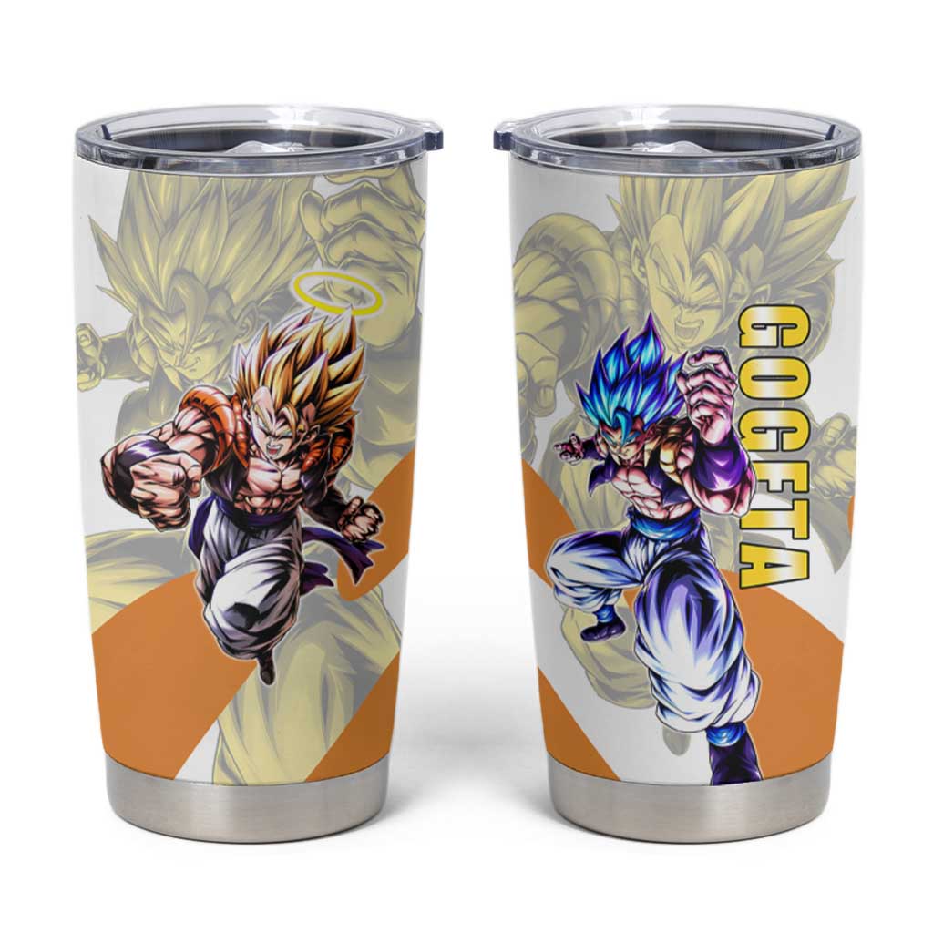 Gogeta Fusion Warrior Tumbler Cup Energetic Anime Combat Style
