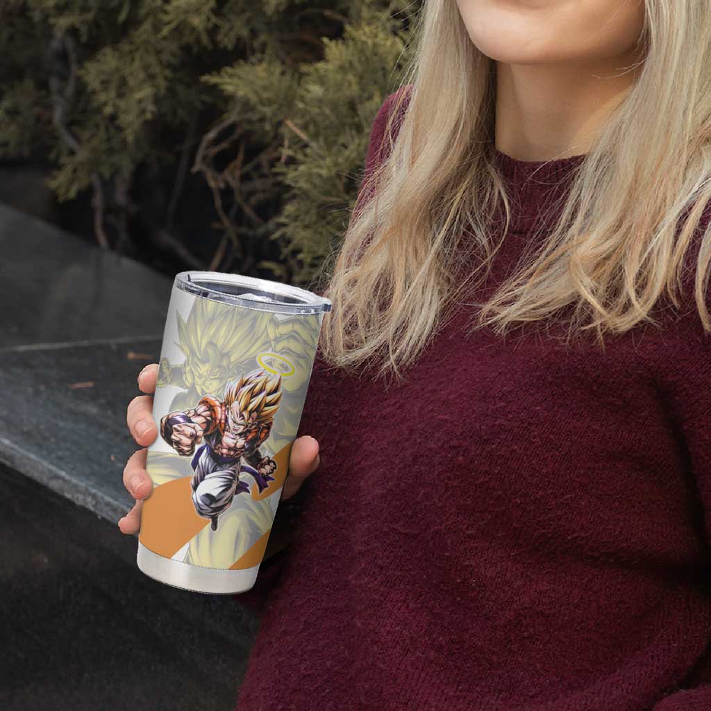 Gogeta Fusion Warrior Tumbler Cup Energetic Anime Combat Style