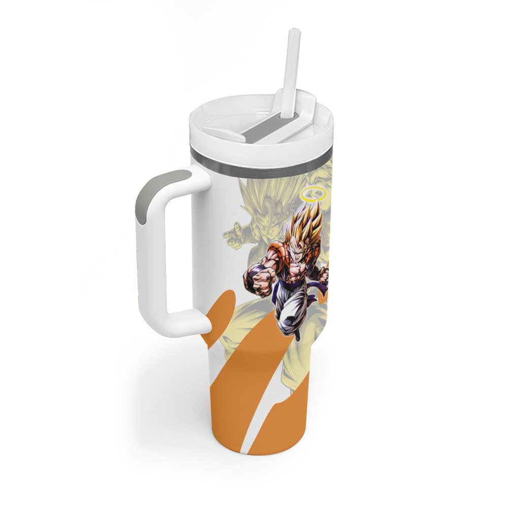 Gogeta Fusion Warrior Tumbler With Handle Energetic Anime Combat Style