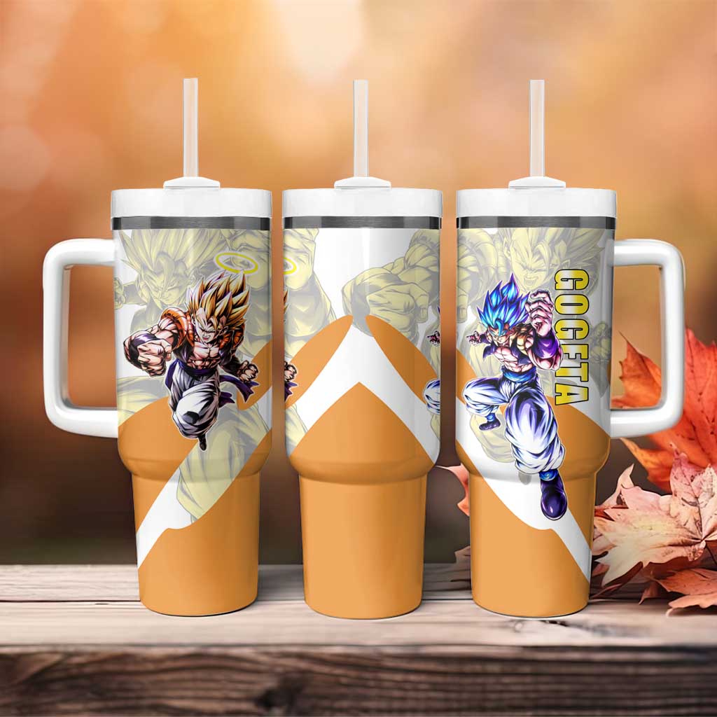 Gogeta Fusion Warrior Tumbler With Handle Energetic Anime Combat Style