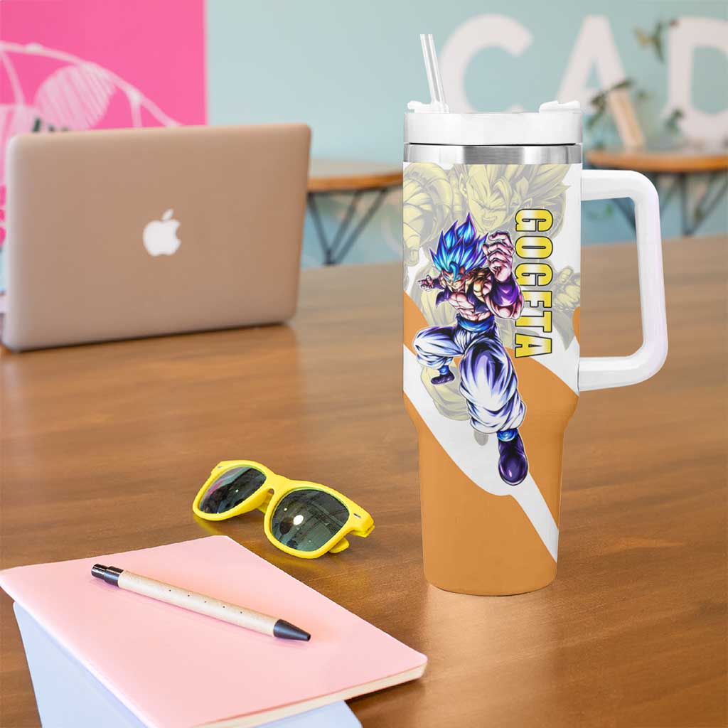 Gogeta Fusion Warrior Tumbler With Handle Energetic Anime Combat Style