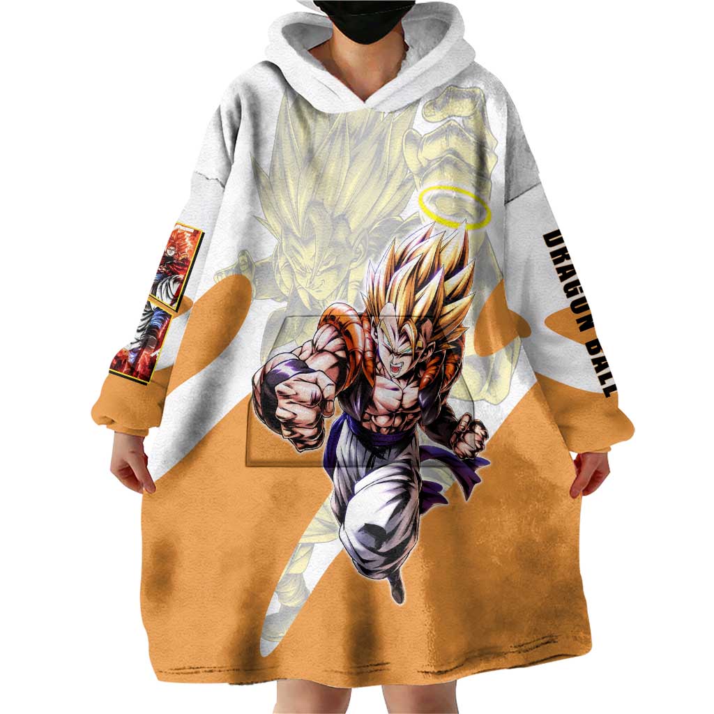 Gogeta Fusion Warrior Wearable Blanket Hoodie Energetic Anime Combat Style