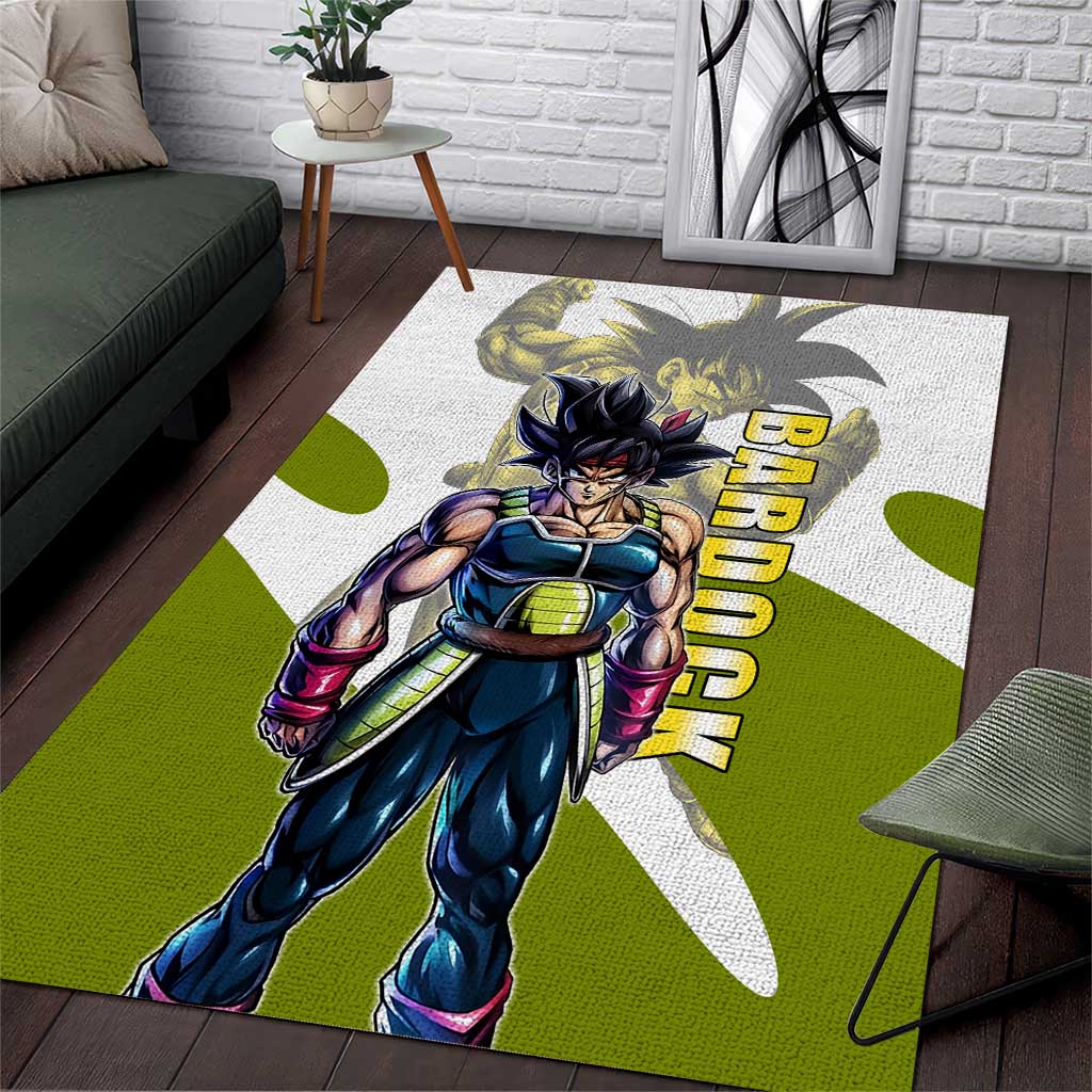 Bardock Saiyan Legacy Area Rug Classic Anime Battle Style