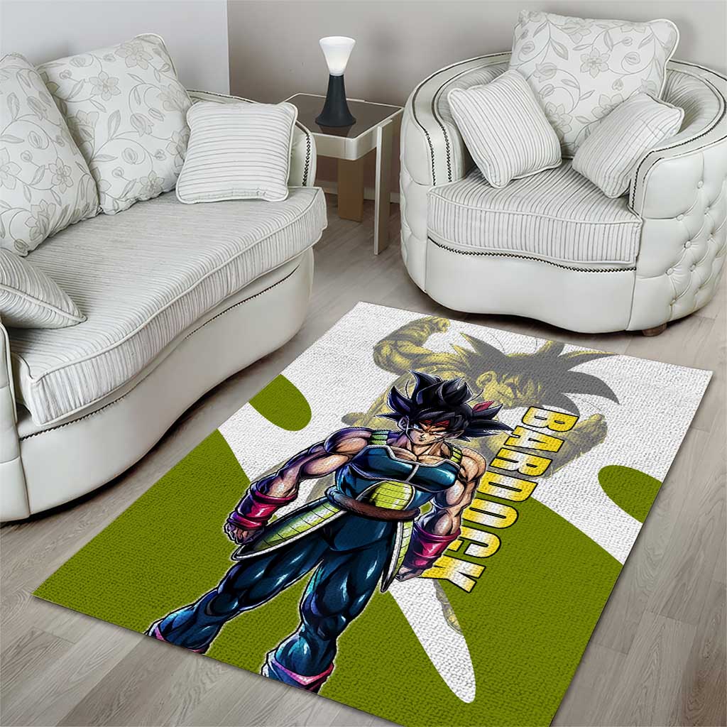 Bardock Saiyan Legacy Area Rug Classic Anime Battle Style