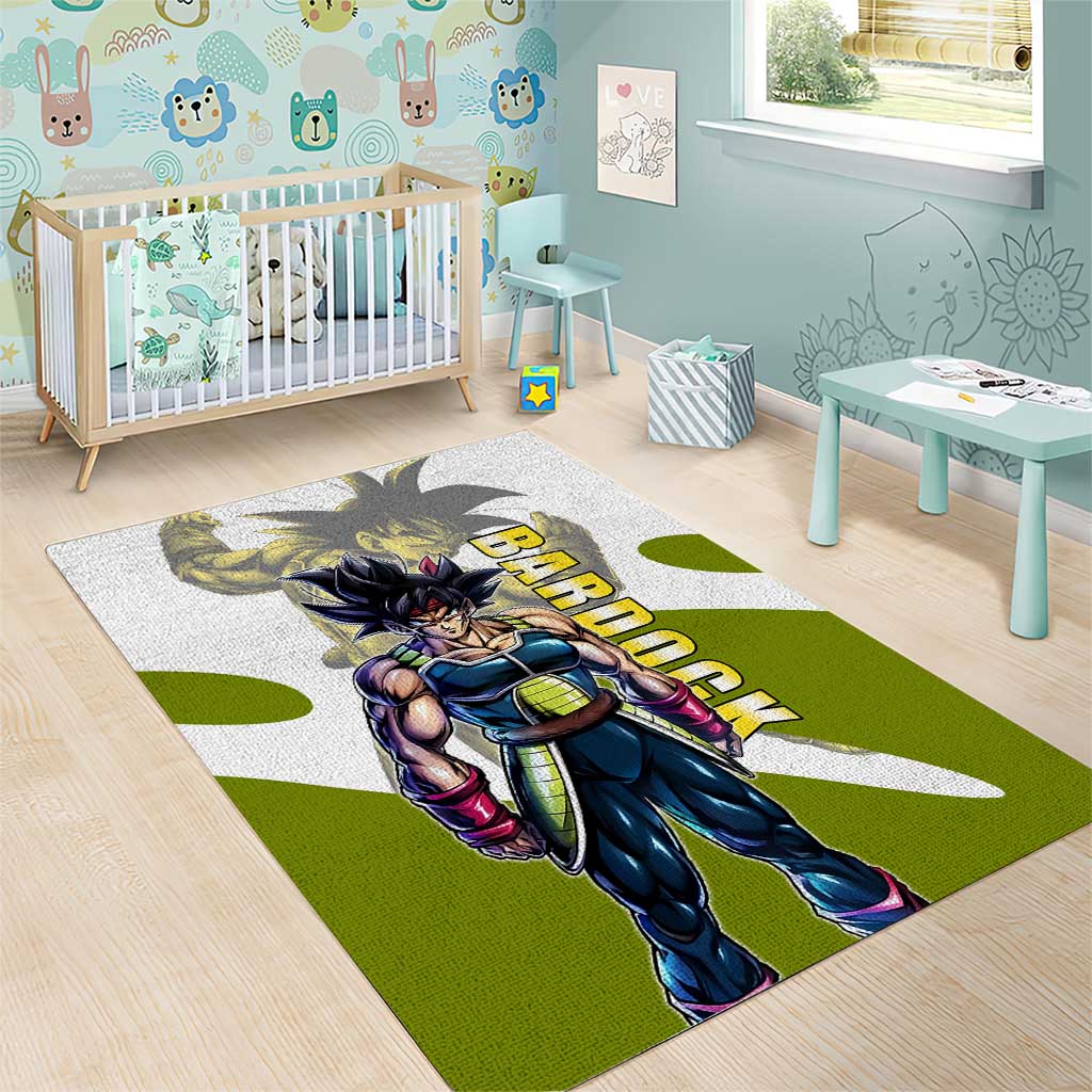 Bardock Saiyan Legacy Area Rug Classic Anime Battle Style