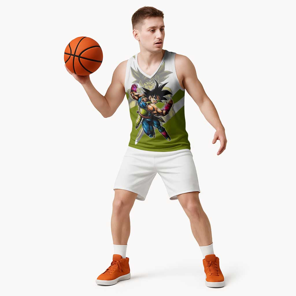 Bardock Saiyan Legacy Basketball Jersey Classic Anime Battle Style