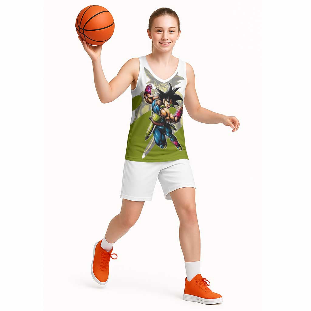 Bardock Saiyan Legacy Basketball Jersey Classic Anime Battle Style