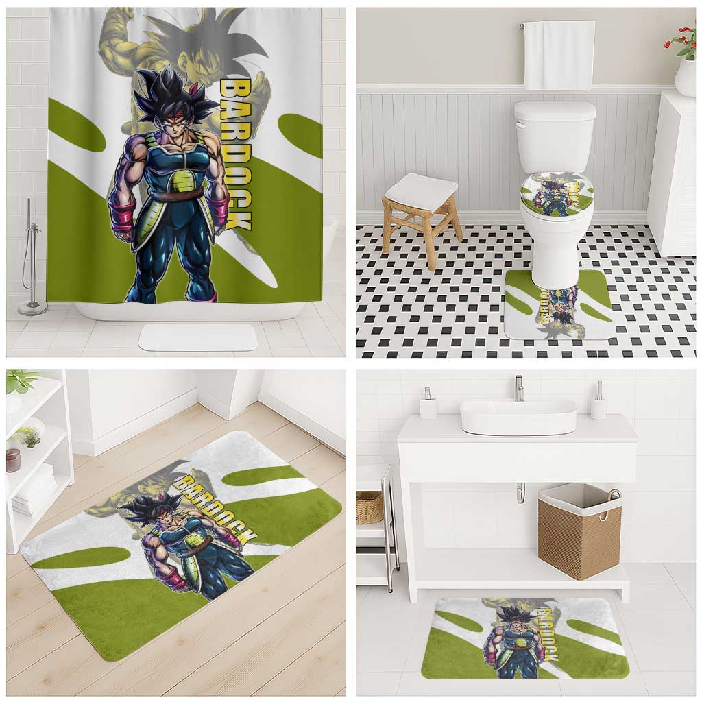 Bardock Saiyan Legacy Bathroom Set Classic Anime Battle Style