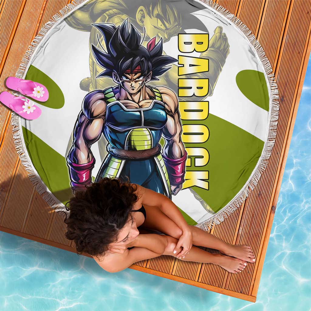 Bardock Saiyan Legacy Beach Blanket Classic Anime Battle Style