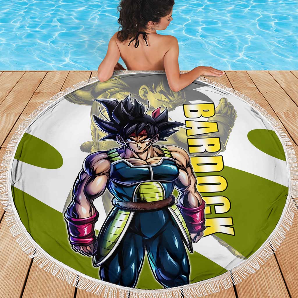 Bardock Saiyan Legacy Beach Blanket Classic Anime Battle Style