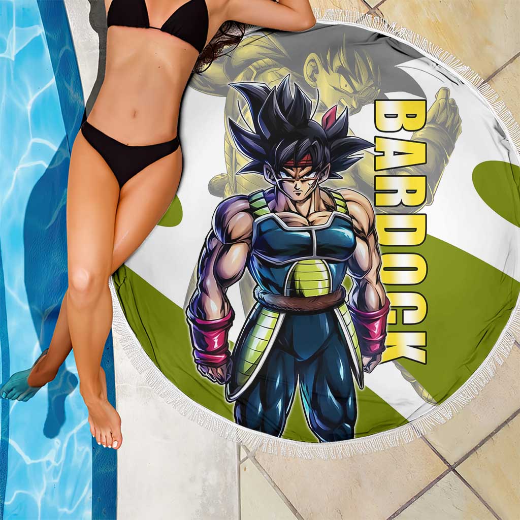 Bardock Saiyan Legacy Beach Blanket Classic Anime Battle Style