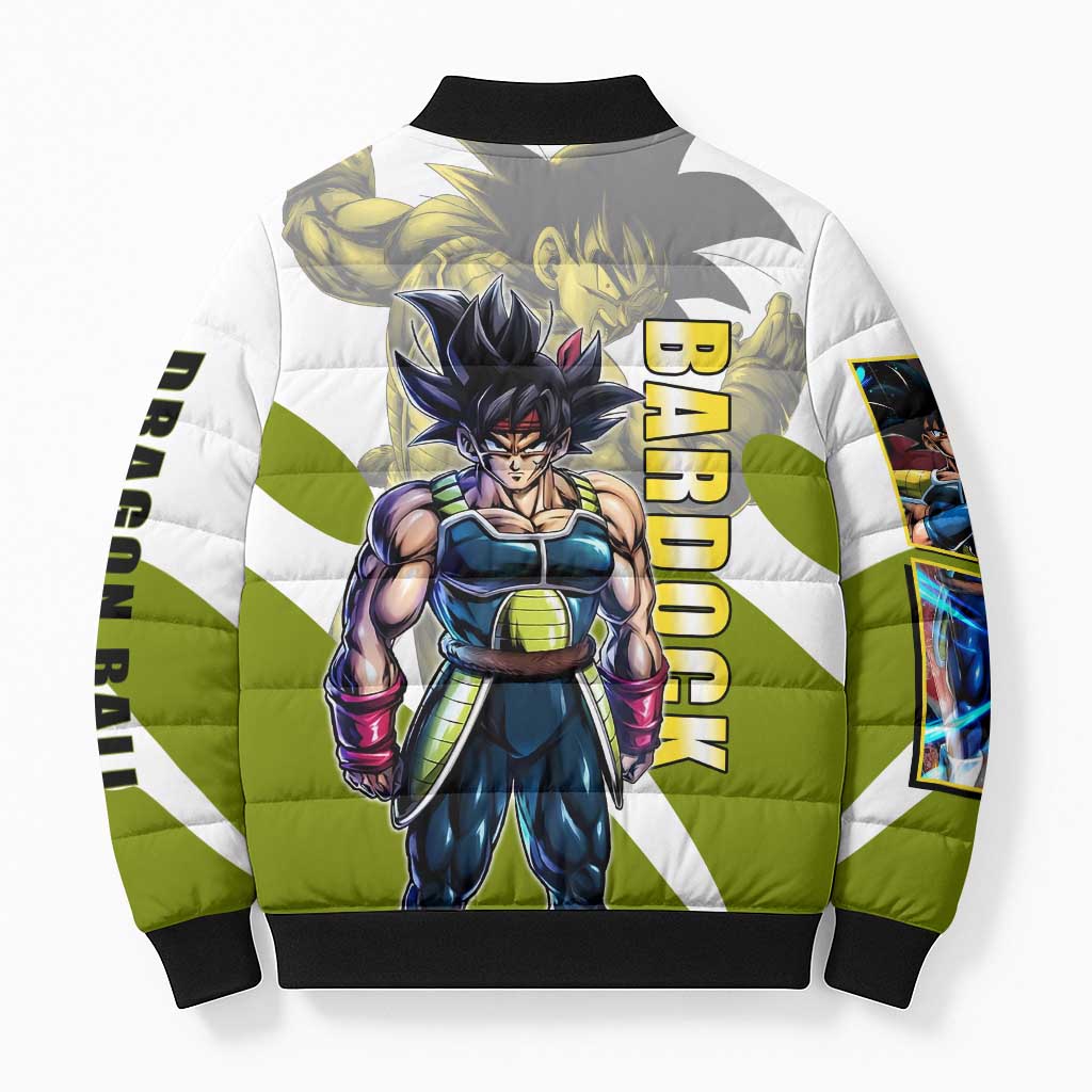 Bardock Saiyan Legacy Bomber Puffer Jacket Classic Anime Battle Style