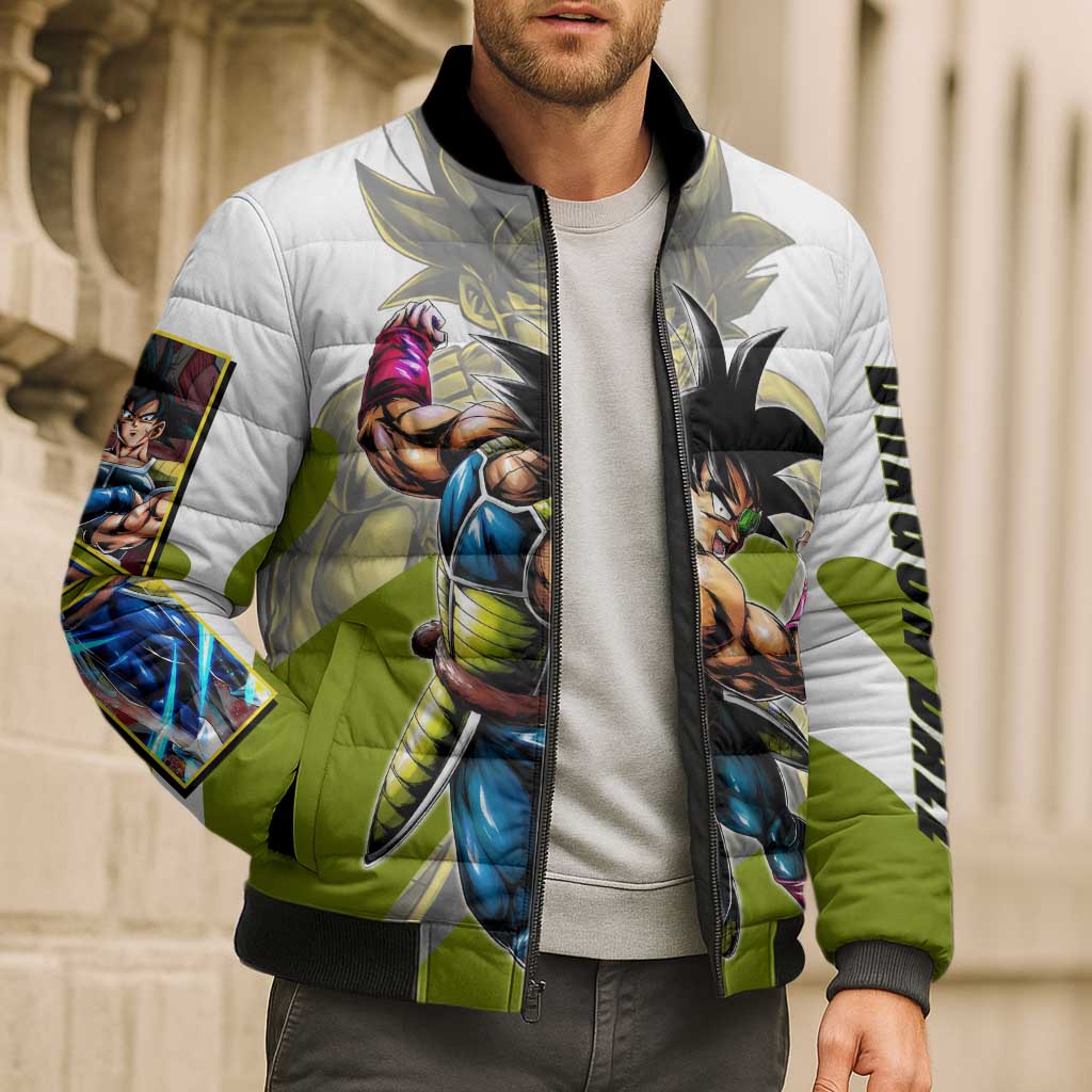Bardock Saiyan Legacy Bomber Puffer Jacket Classic Anime Battle Style