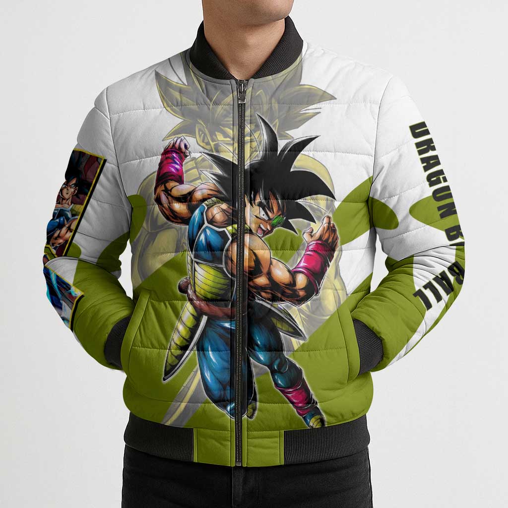 Bardock Saiyan Legacy Bomber Puffer Jacket Classic Anime Battle Style