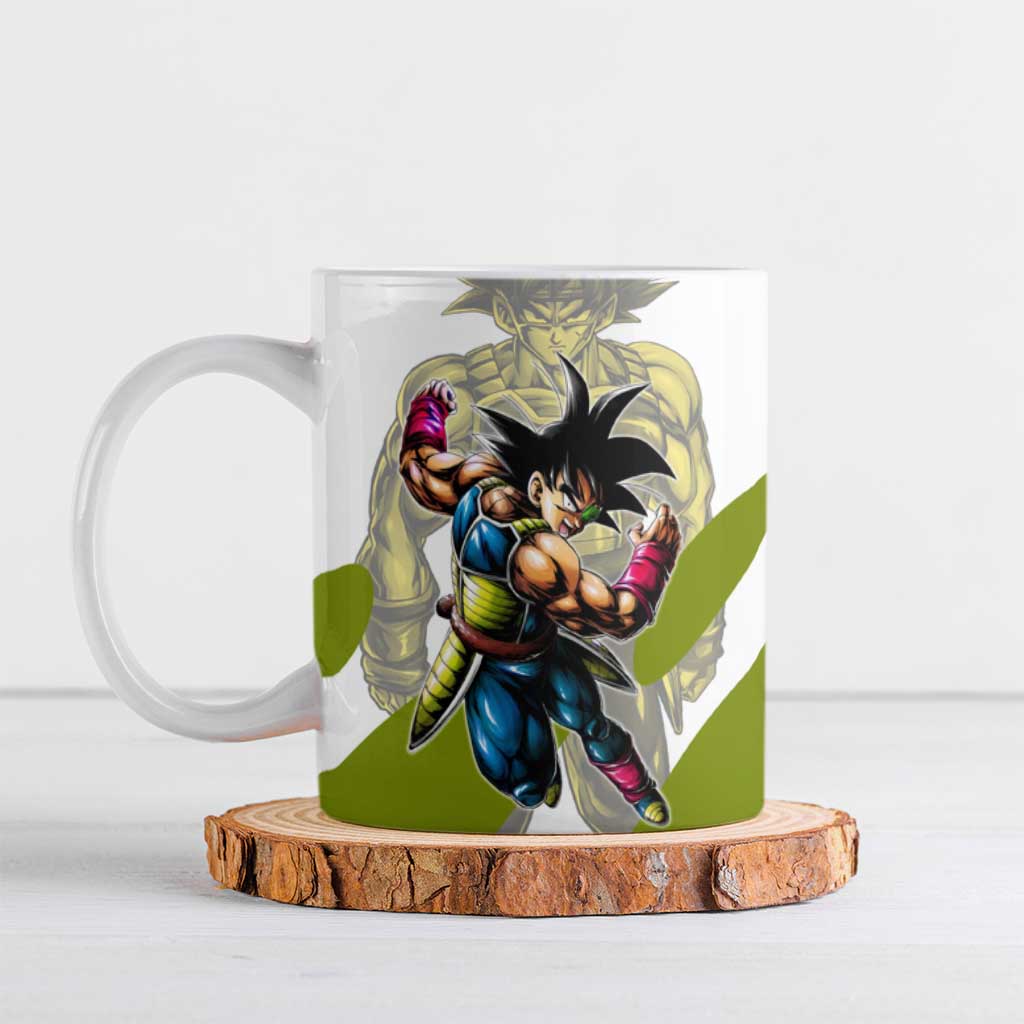 Bardock Saiyan Legacy Ceramic Mug Classic Anime Battle Style