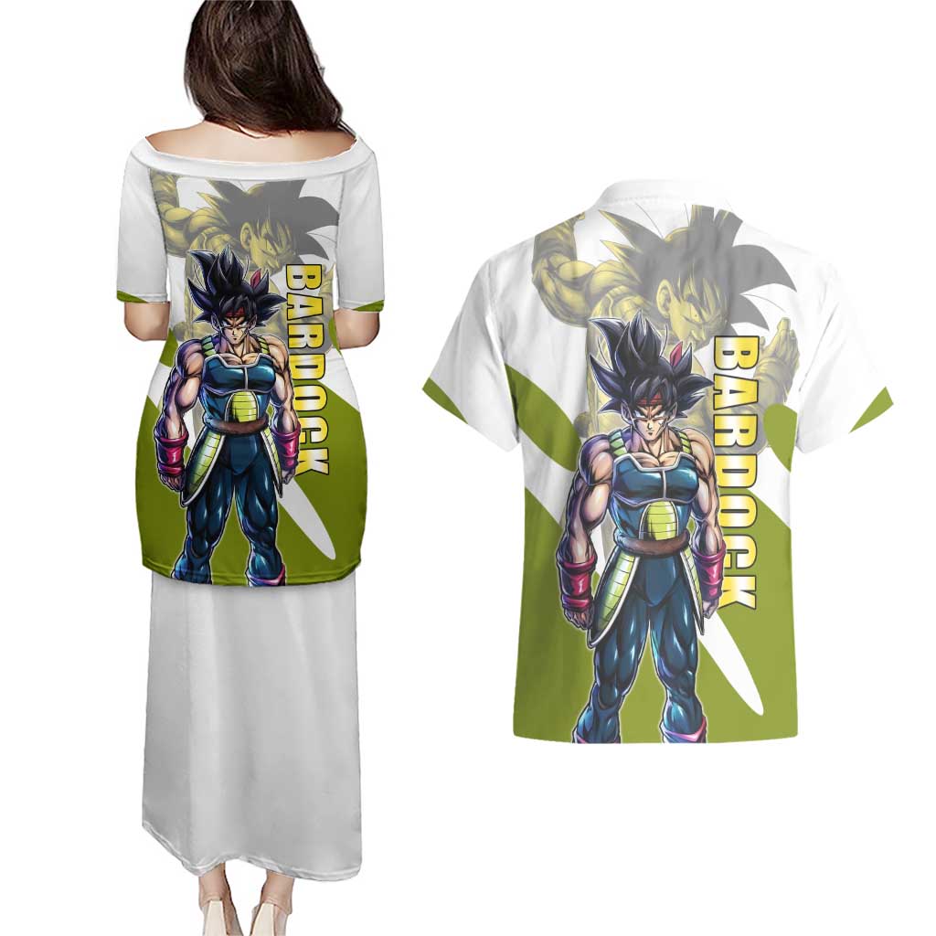 Bardock Saiyan Legacy Couples Matching Puletasi and Hawaiian Shirt Classic Anime Battle Style