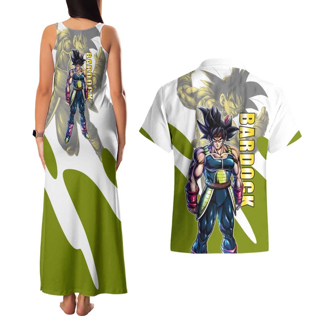 Bardock Saiyan Legacy Couples Matching Tank Maxi Dress and Hawaiian Shirt Classic Anime Battle Style