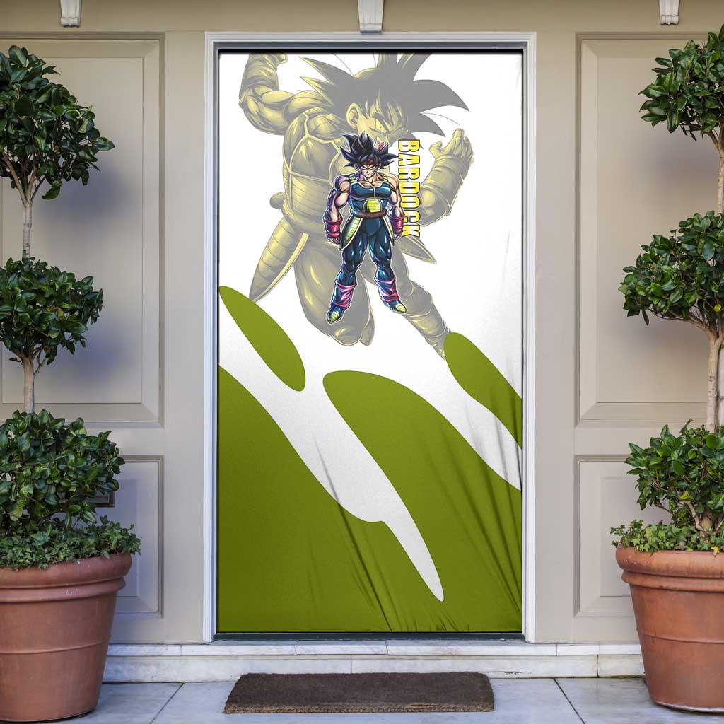 Bardock Saiyan Legacy Door Cover Classic Anime Battle Style