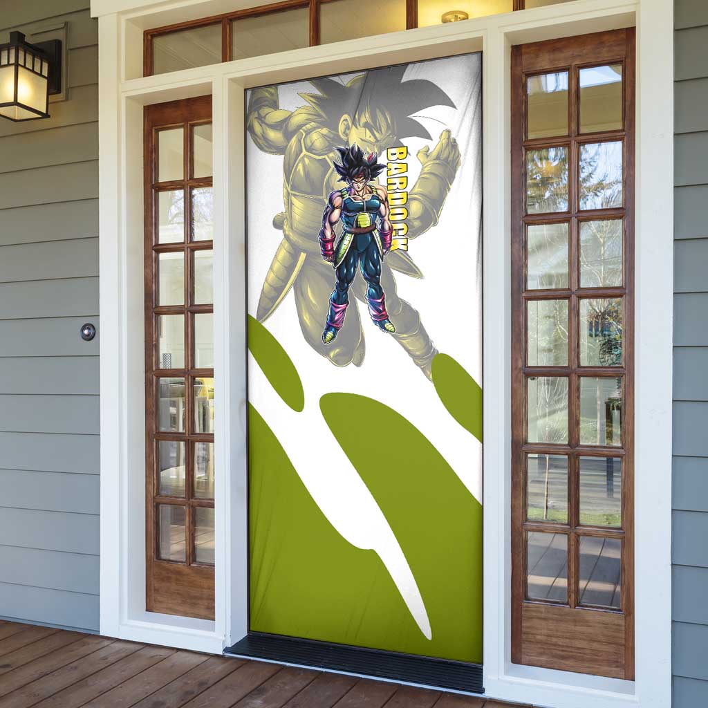 Bardock Saiyan Legacy Door Cover Classic Anime Battle Style