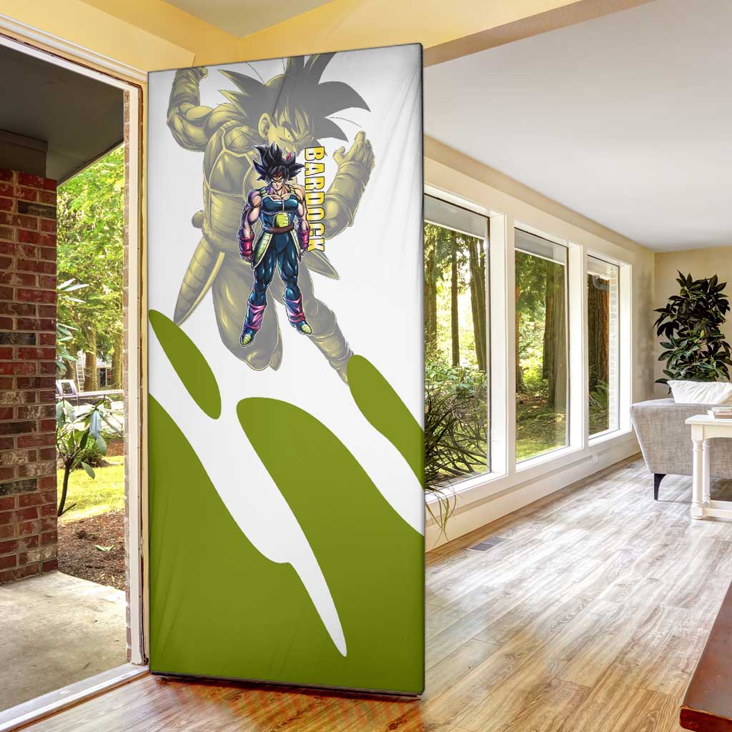 Bardock Saiyan Legacy Door Cover Classic Anime Battle Style
