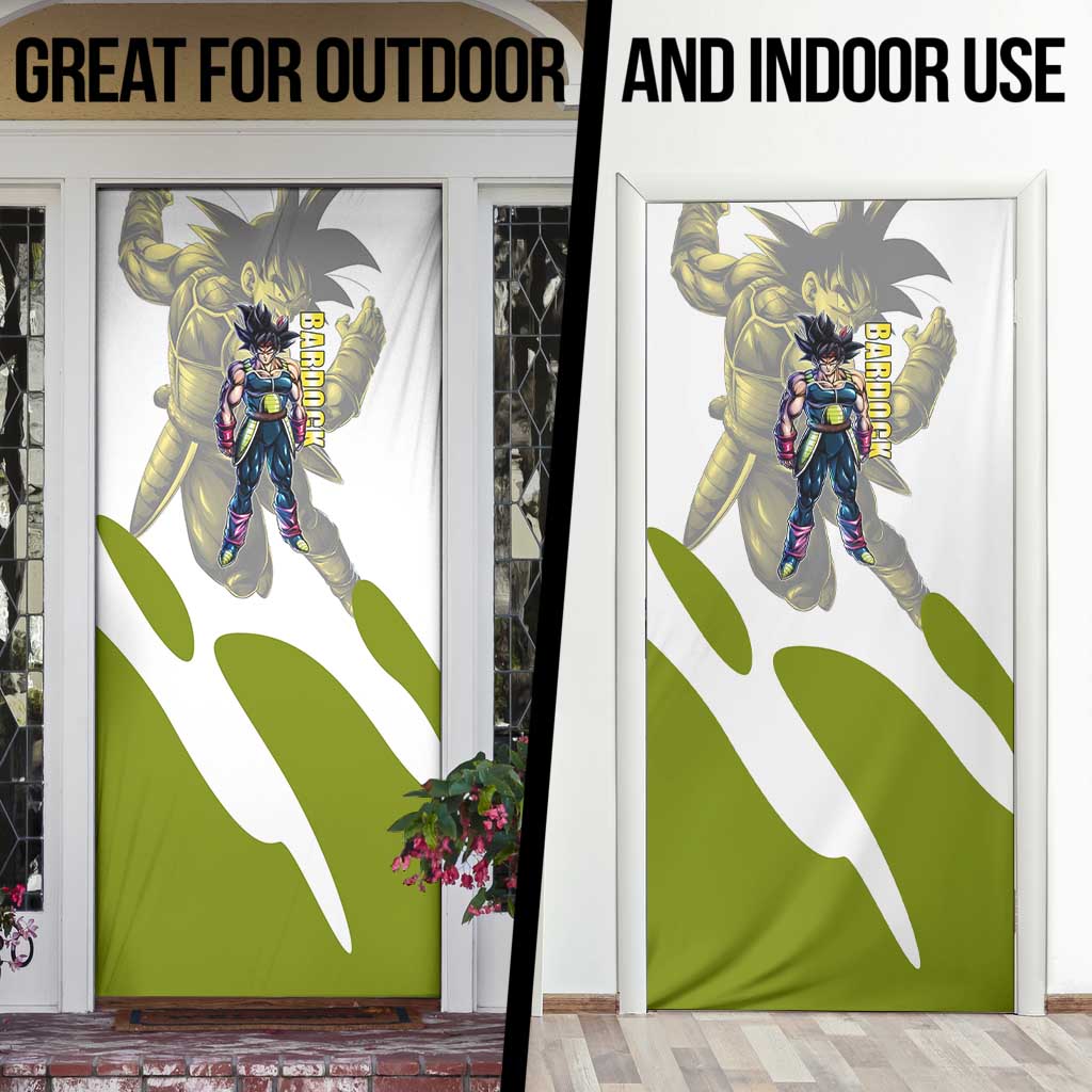 Bardock Saiyan Legacy Door Cover Classic Anime Battle Style