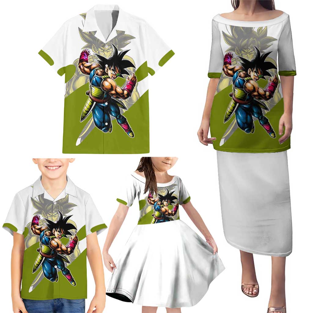 Bardock Saiyan Legacy Family Matching Puletasi and Hawaiian Shirt Classic Anime Battle Style