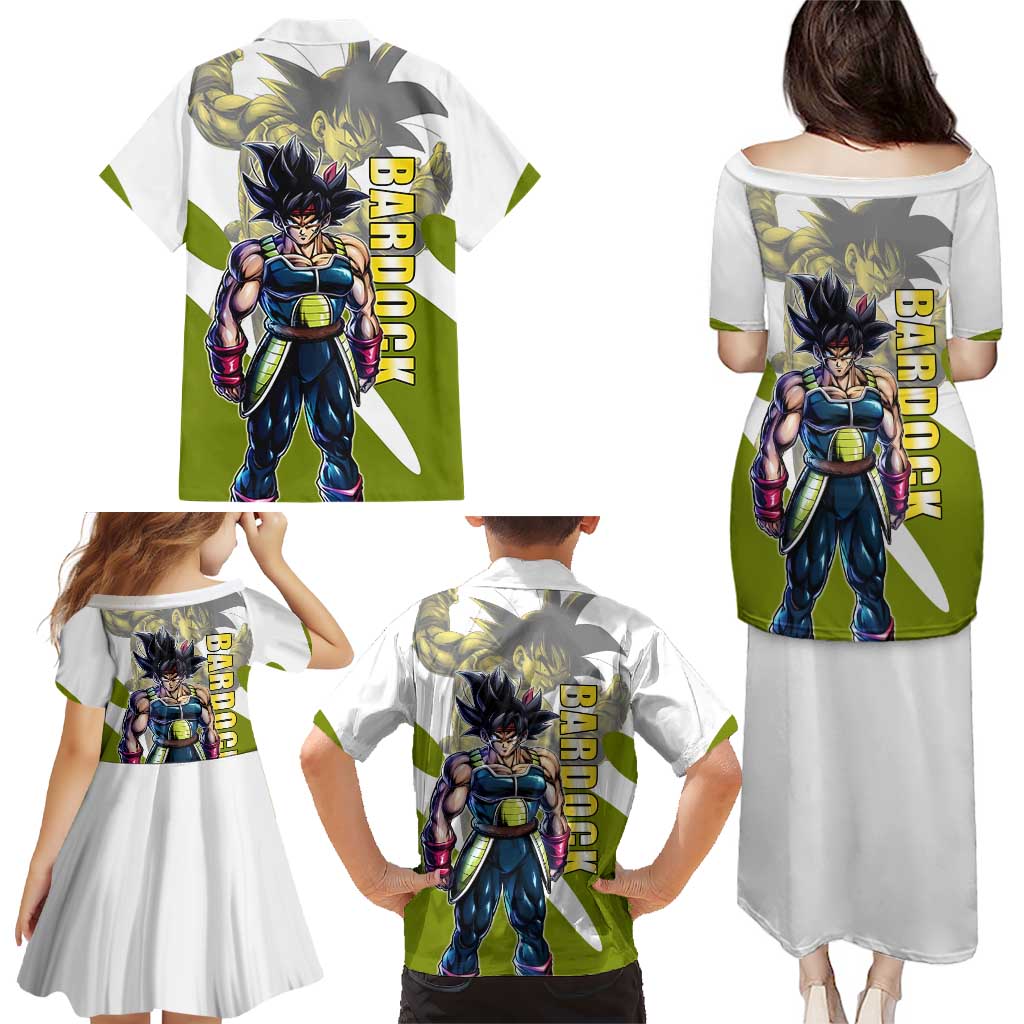 Bardock Saiyan Legacy Family Matching Puletasi and Hawaiian Shirt Classic Anime Battle Style