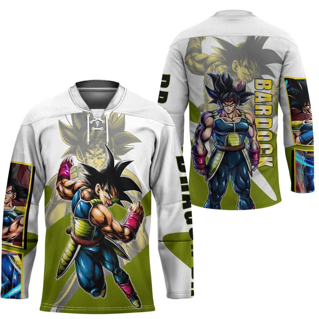 Bardock Saiyan Legacy Hockey Jersey Classic Anime Battle Style