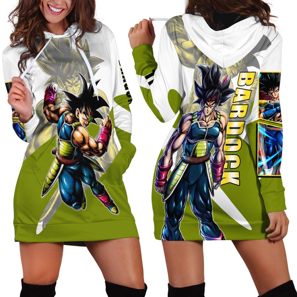 Bardock Saiyan Legacy Hoodie Dress Classic Anime Battle Style