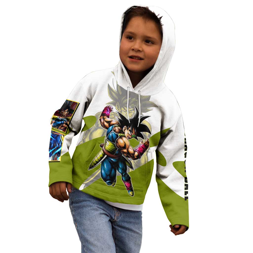 Bardock Saiyan Legacy Kid Hoodie Classic Anime Battle Style