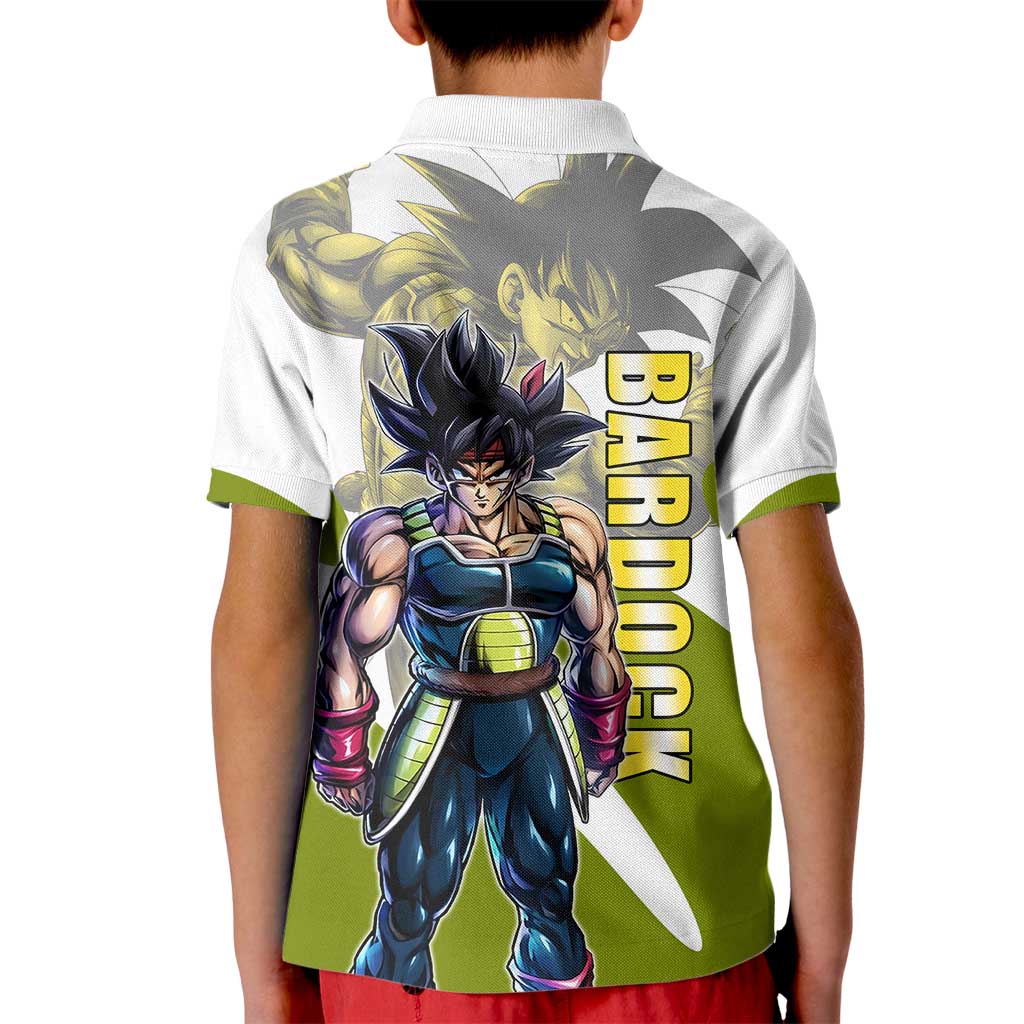 Bardock Saiyan Legacy Kid Polo Shirt Classic Anime Battle Style