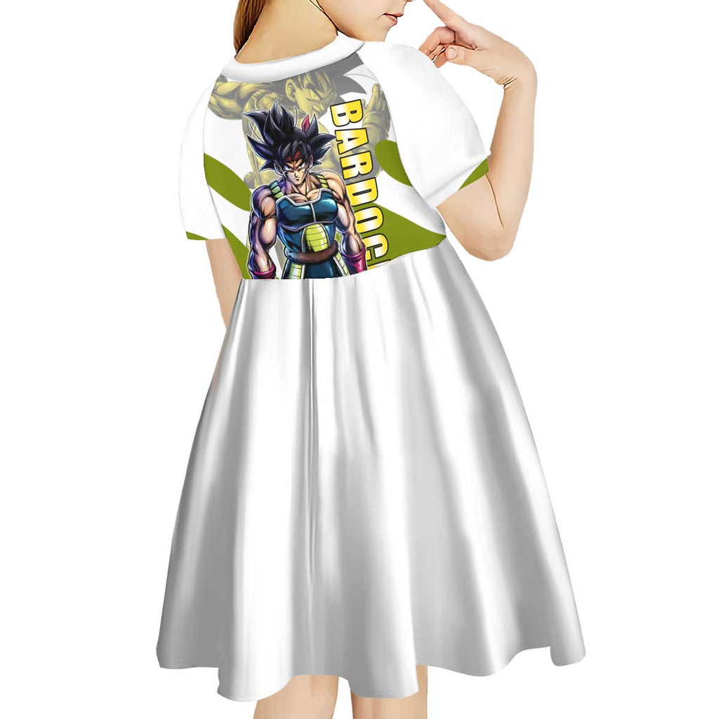 Bardock Saiyan Legacy Kid Short Sleeve Dress Classic Anime Battle Style