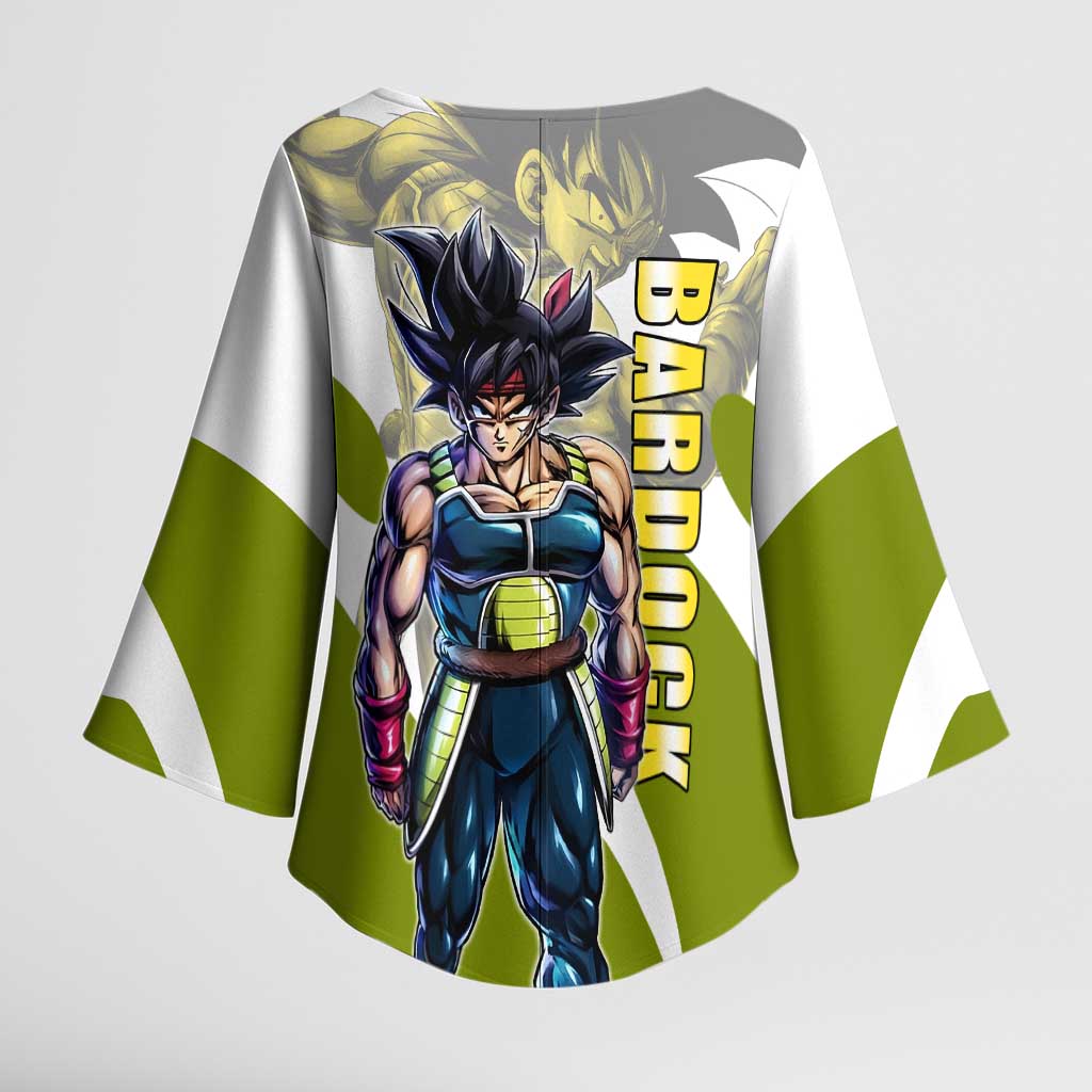 Bardock Saiyan Legacy Kimono Sleeve Blouse Classic Anime Battle Style