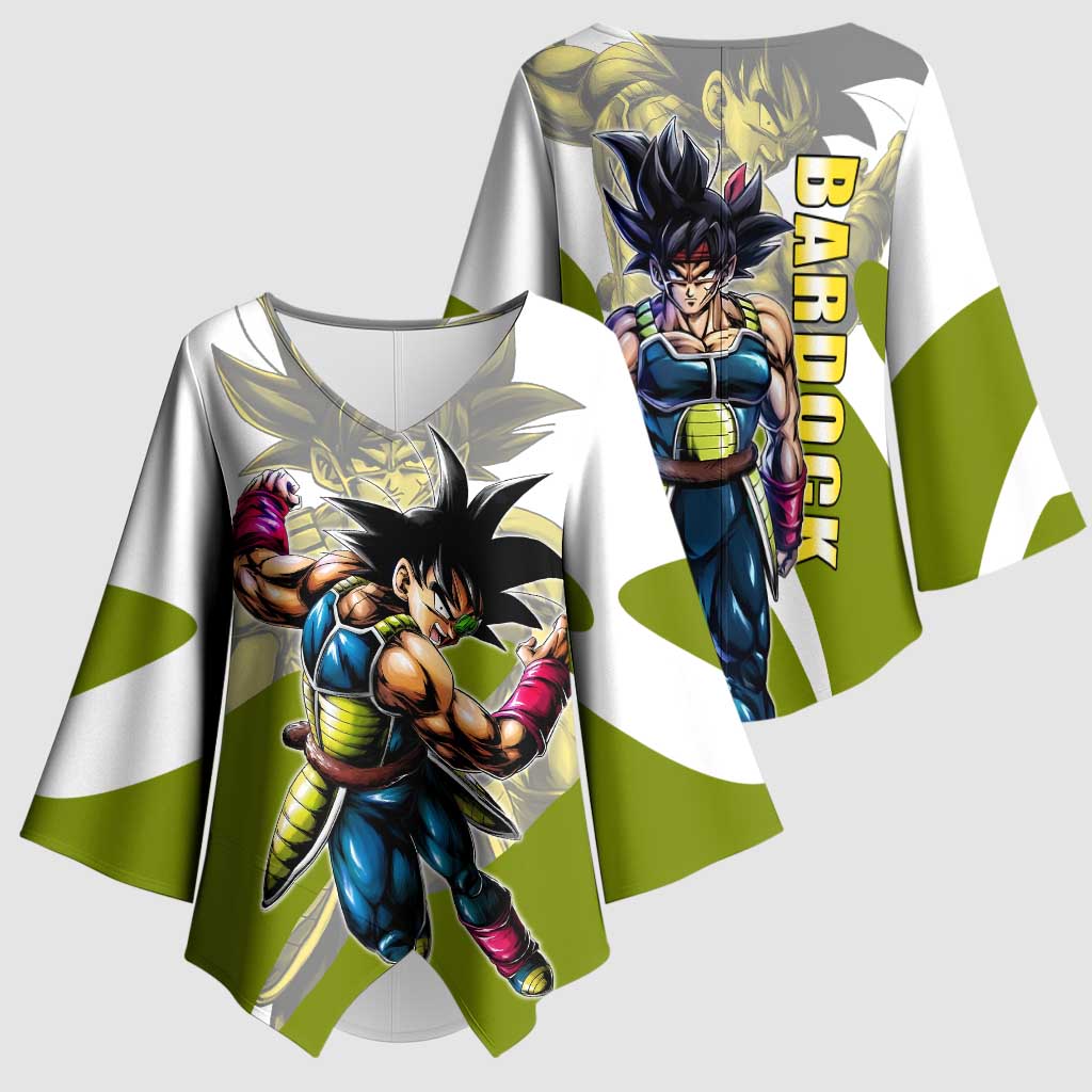 Bardock Saiyan Legacy Kimono Sleeve Blouse Classic Anime Battle Style