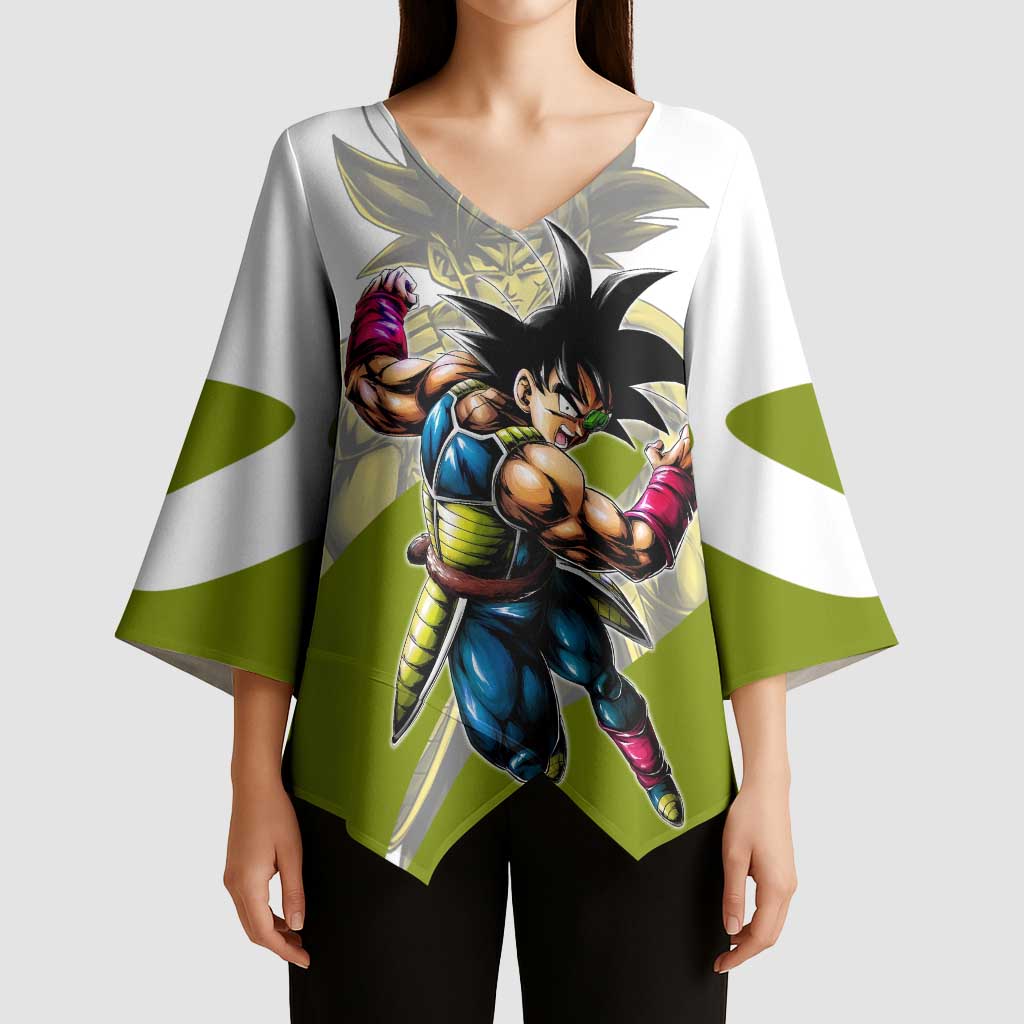 Bardock Saiyan Legacy Kimono Sleeve Blouse Classic Anime Battle Style