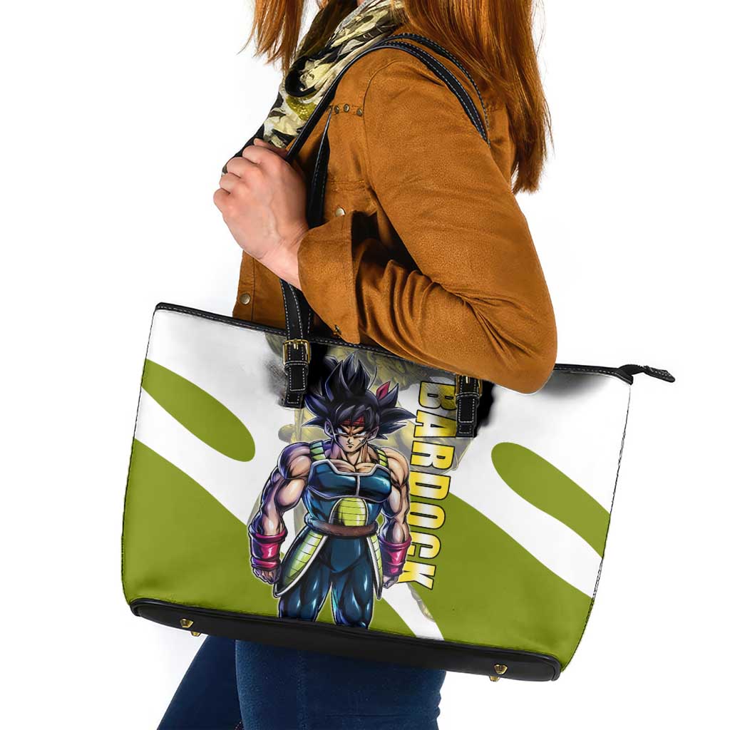Bardock Saiyan Legacy Leather Tote Bag Classic Anime Battle Style
