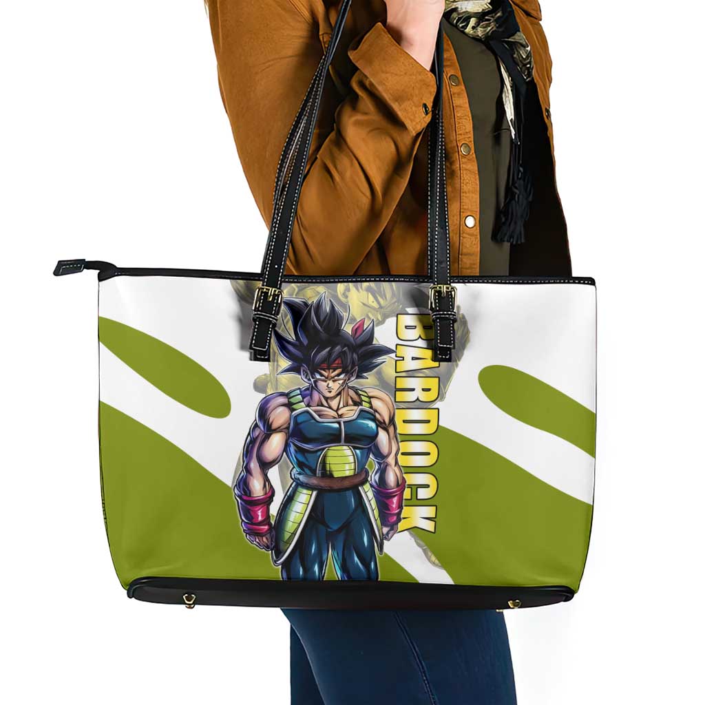Bardock Saiyan Legacy Leather Tote Bag Classic Anime Battle Style