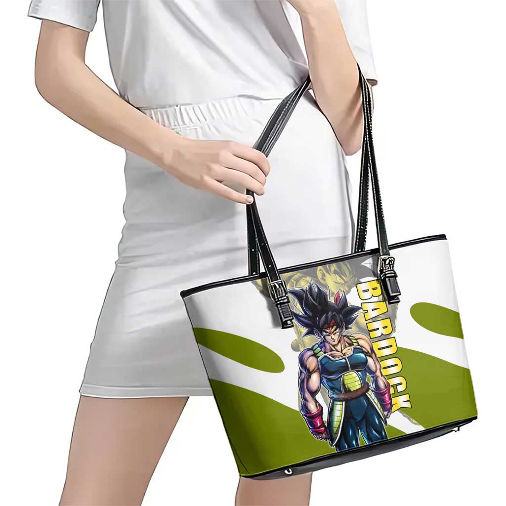 Bardock Saiyan Legacy Leather Tote Bag Classic Anime Battle Style