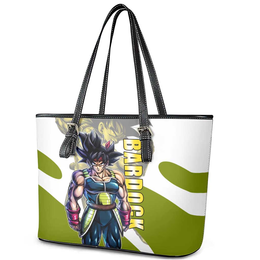 Bardock Saiyan Legacy Leather Tote Bag Classic Anime Battle Style