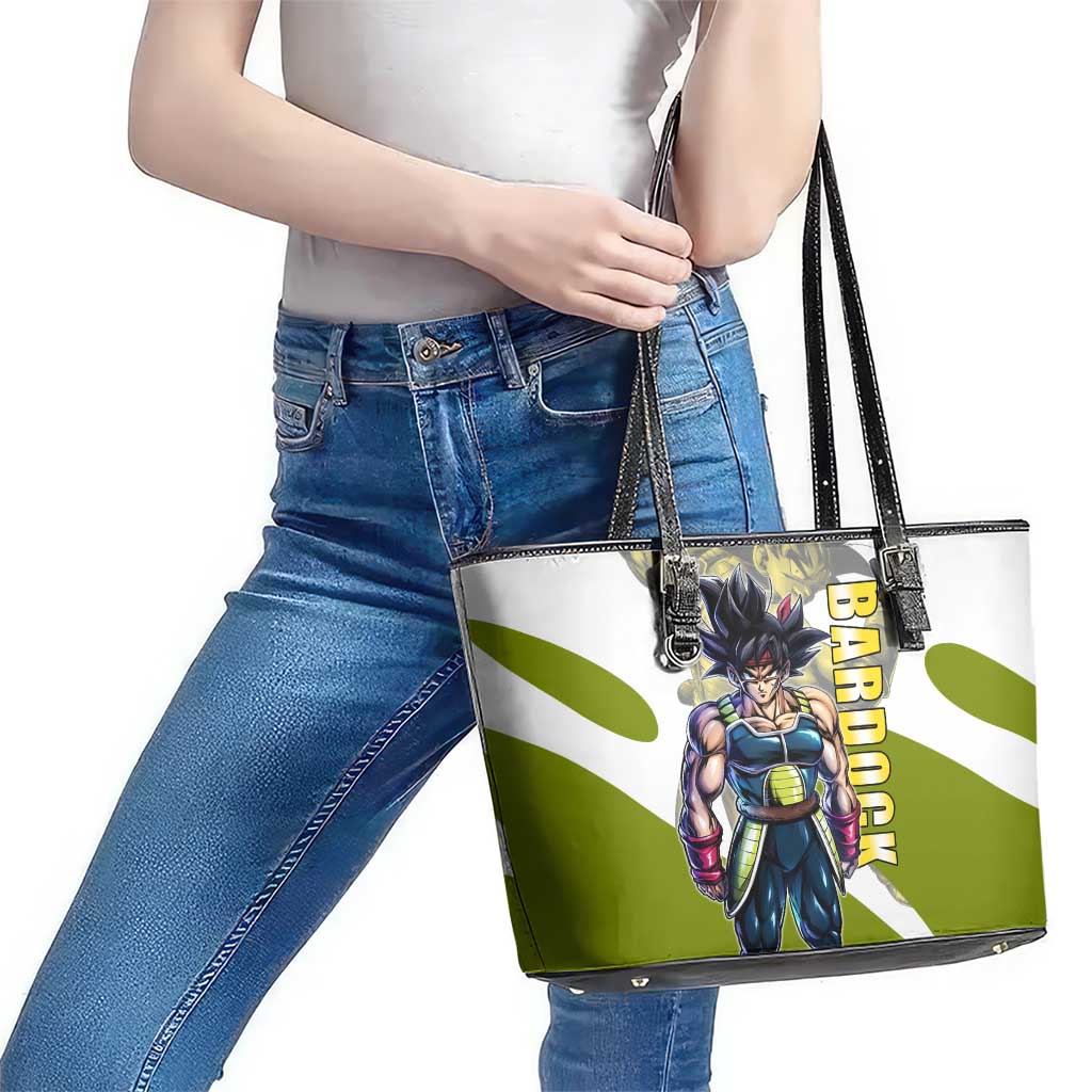 Bardock Saiyan Legacy Leather Tote Bag Classic Anime Battle Style