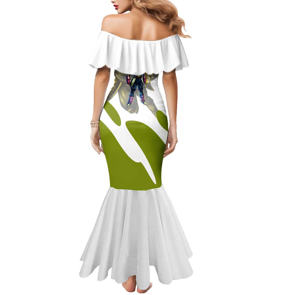 Bardock Saiyan Legacy Mermaid Dress Classic Anime Battle Style