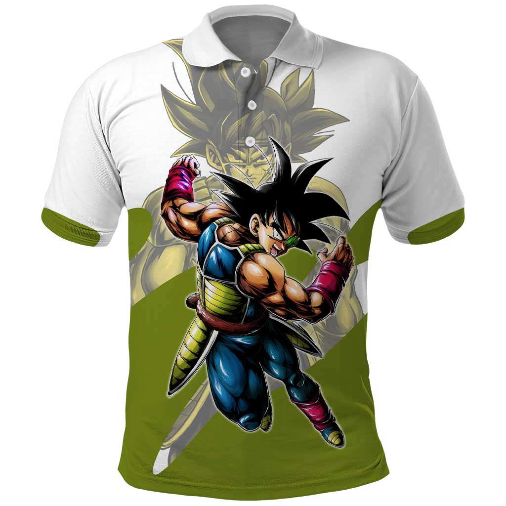 Bardock Saiyan Legacy Polo Shirt Classic Anime Battle Style